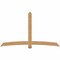 Ekena Millwork Bellingham Timber Gable Bracket, Western Red Cedar, 96"W x 56"H x 3 1/2"D x 5 1/2"F, 14/12 Pitch GBW096X56X0406BEL00SWR - alternate 1
